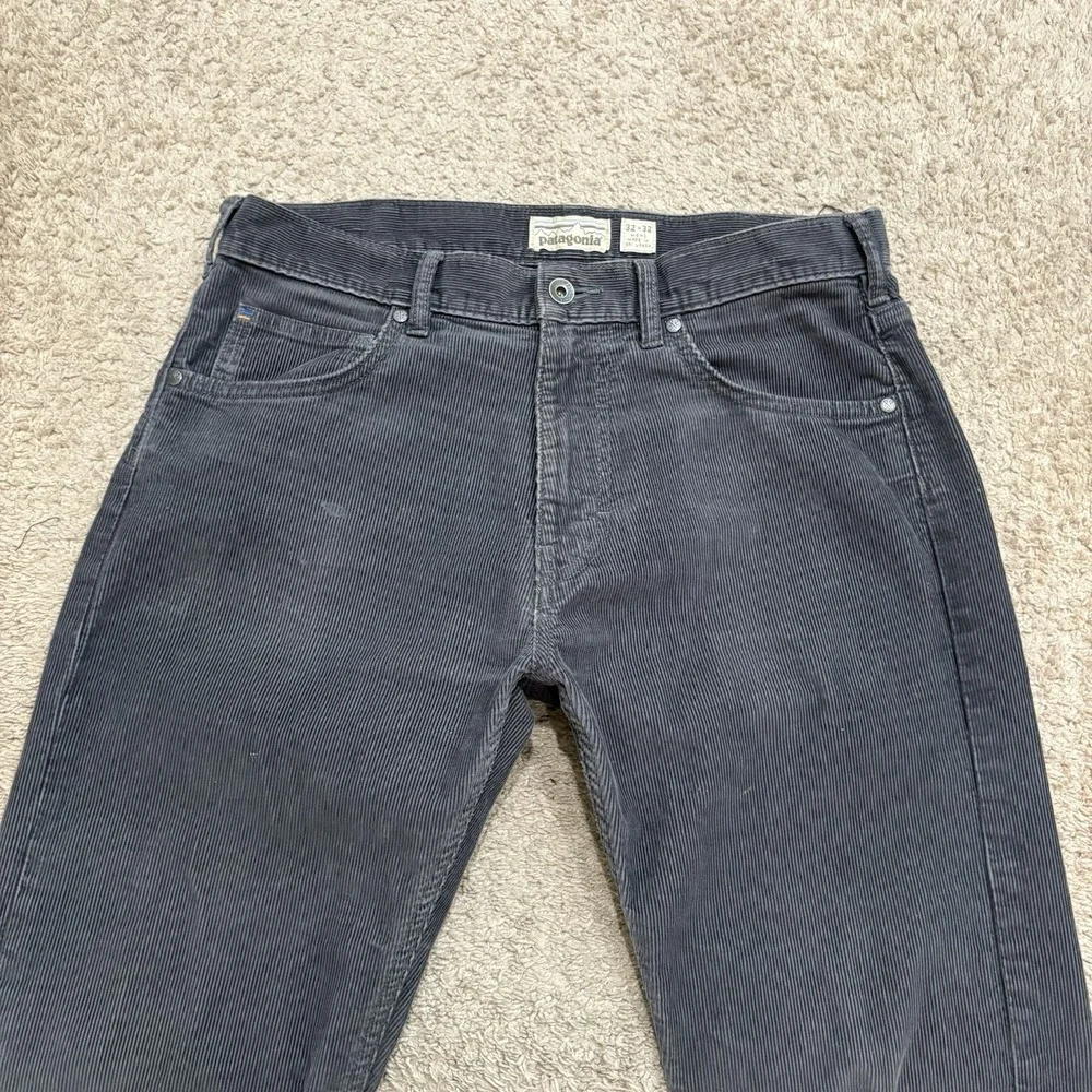 Patagonia Corduroy Pants Men's 32x32 Gray Straight Leg Iron Clad Organic Cotton